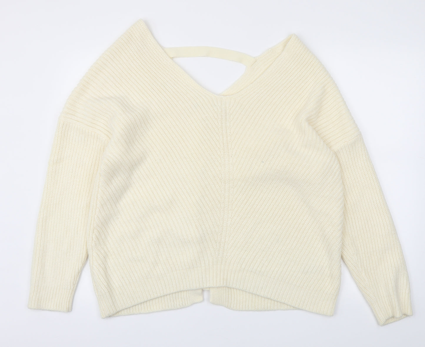 New Look Womens Ivory   Pullover Jumper Size M