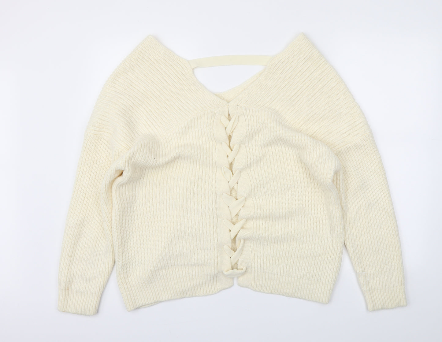 New Look Womens Ivory   Pullover Jumper Size M