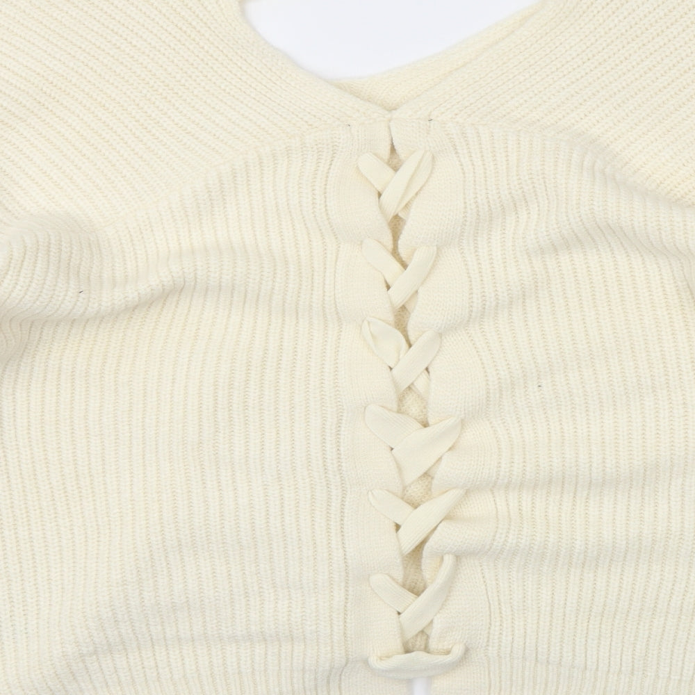 New Look Womens Ivory   Pullover Jumper Size M
