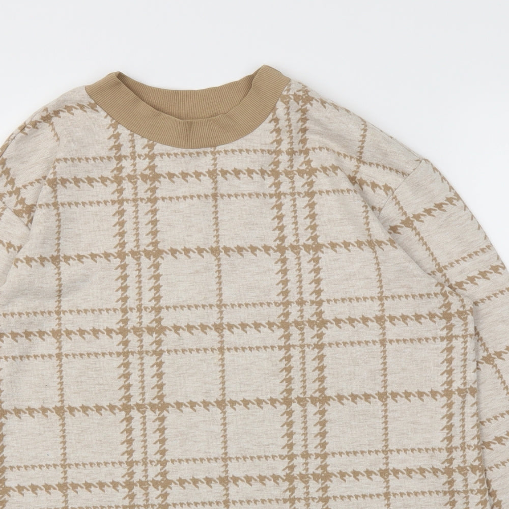 NEXT  Womens Brown Argyle/Diamond  Pullover Jumper Size 12