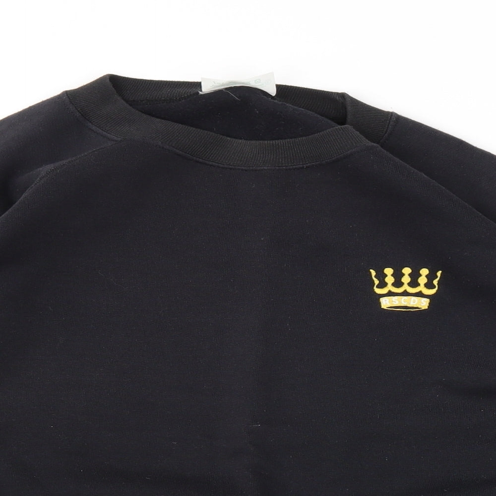 BALMOTAL Mens Black   Pullover Hoodie Size L