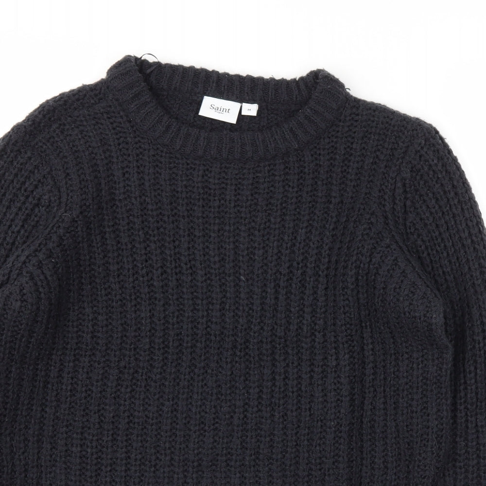 Saint Mens Blue   Pullover Hoodie Size M