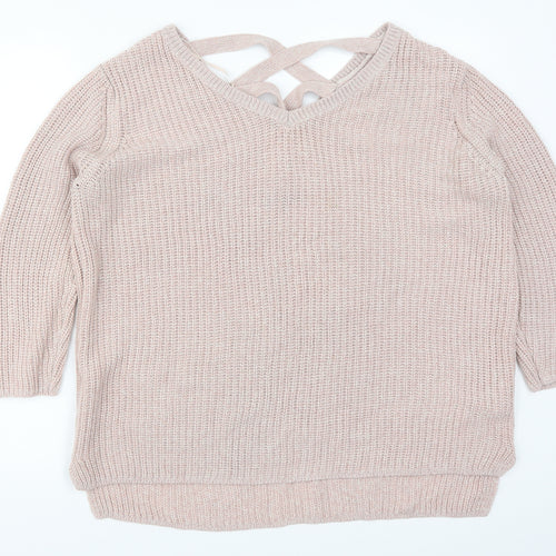 F&F Womens Pink   Pullover Jumper Size 14