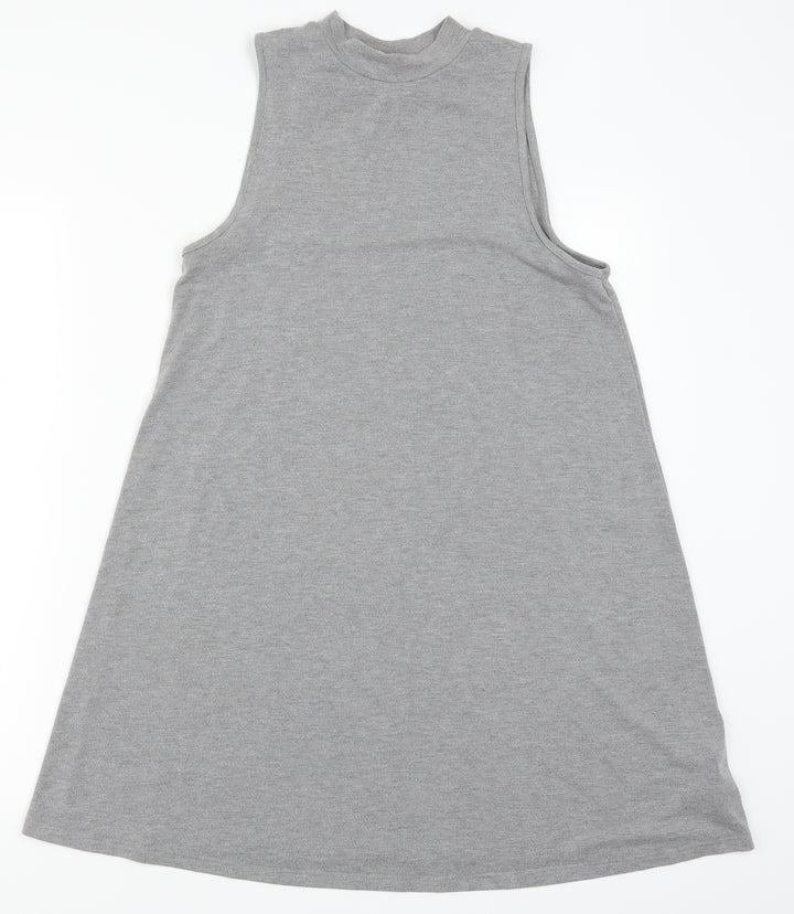 Topshop Womens Grey A-Line Size 10