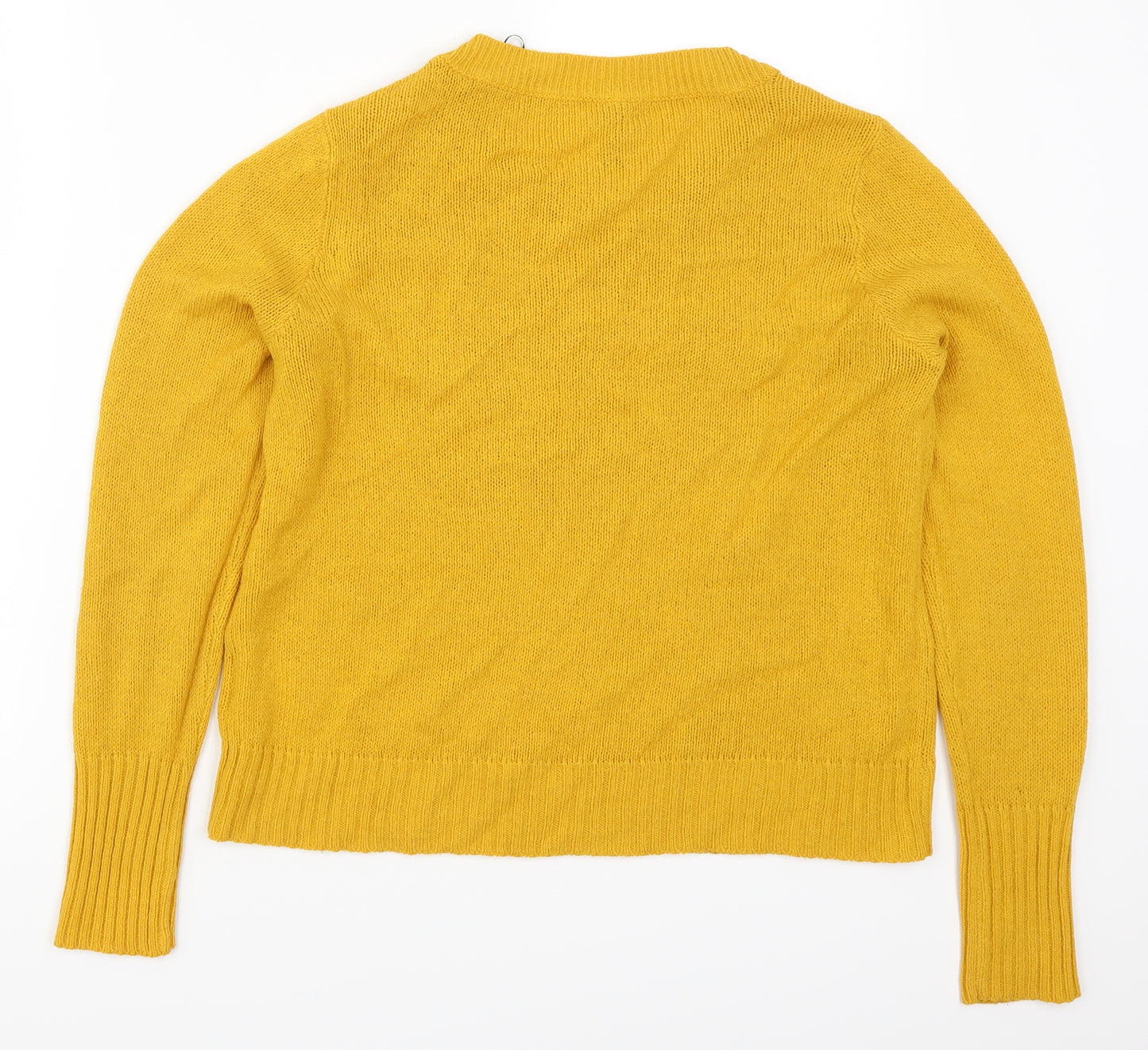 H&M Womens Yellow   Pullover Jumper Size S