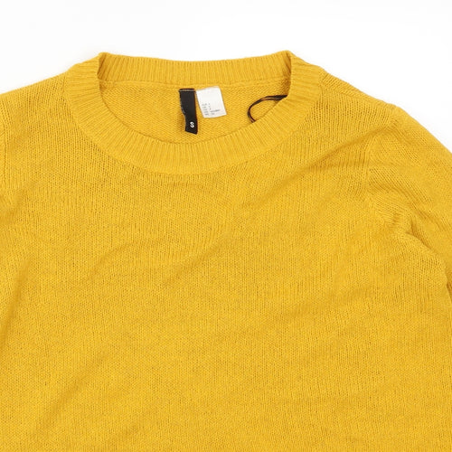 H&M Womens Yellow   Pullover Jumper Size S