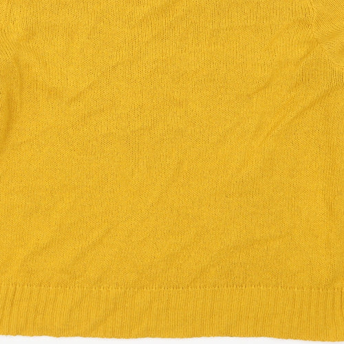 H&M Womens Yellow   Pullover Jumper Size S