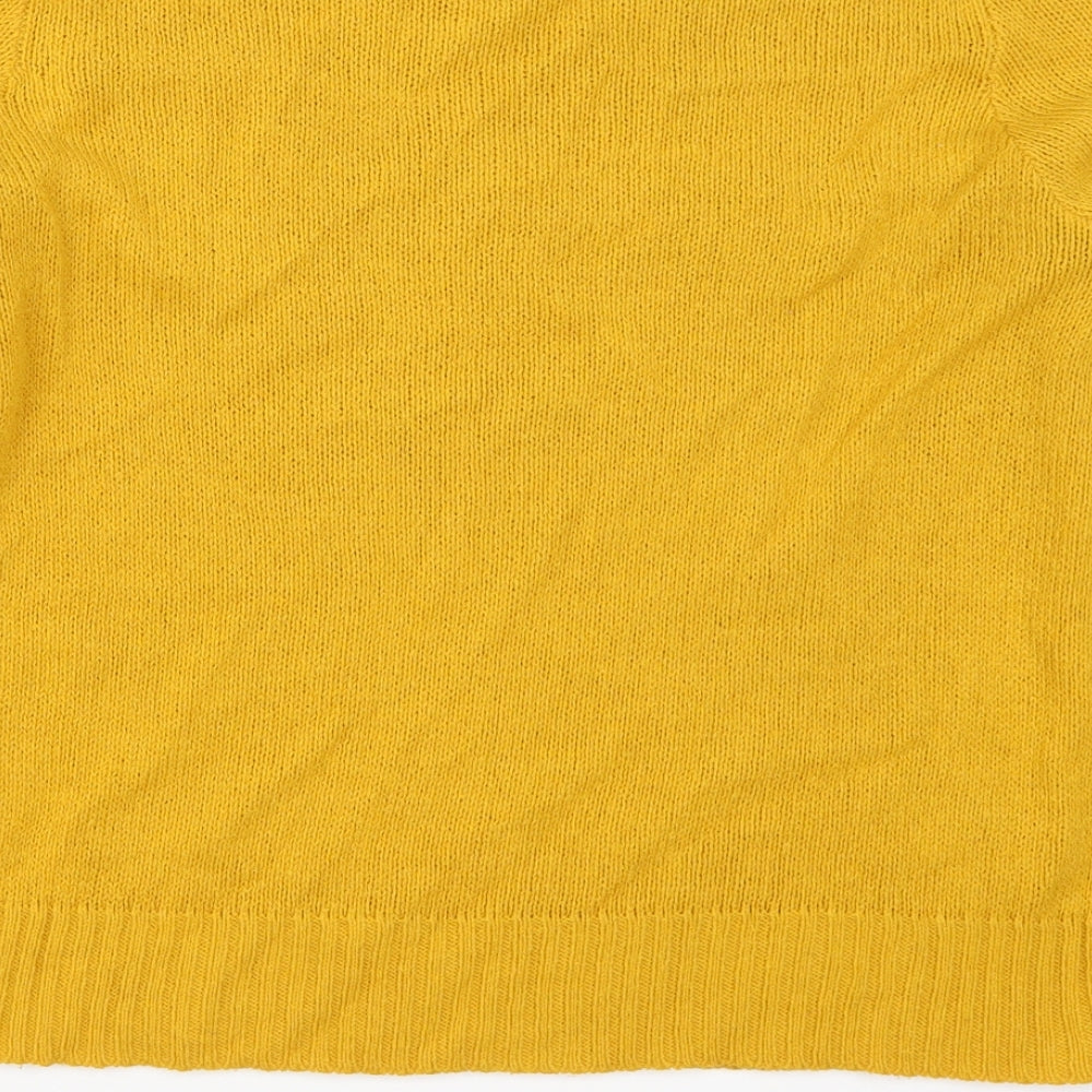 H&M Womens Yellow   Pullover Jumper Size S