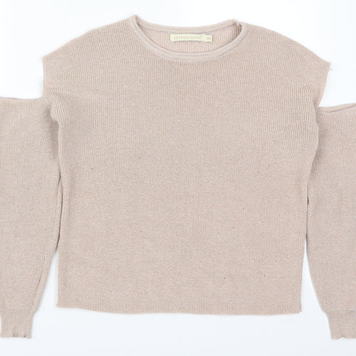 Retro Icone Womens Pink   Pullover Jumper Size S