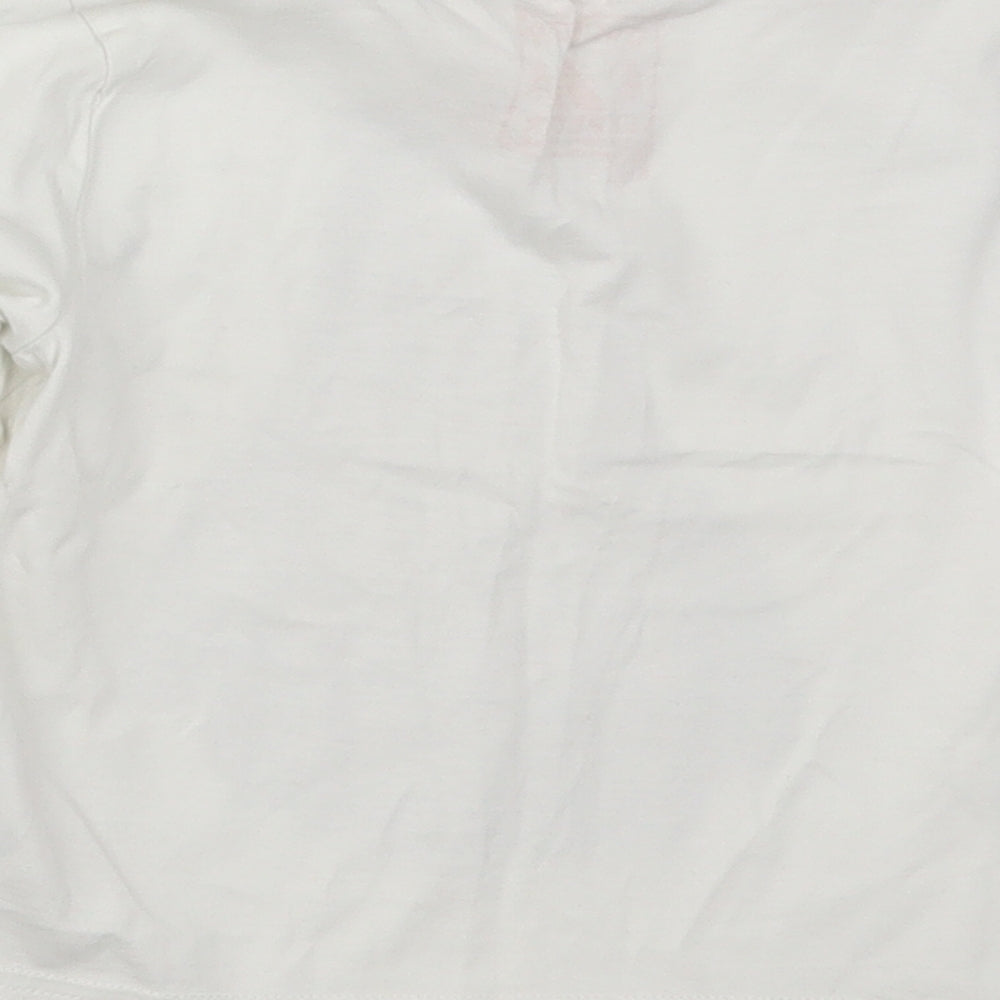 F&F Boys White   Basic T-Shirt Size 2-3 Years  - Bear Brrrrr
