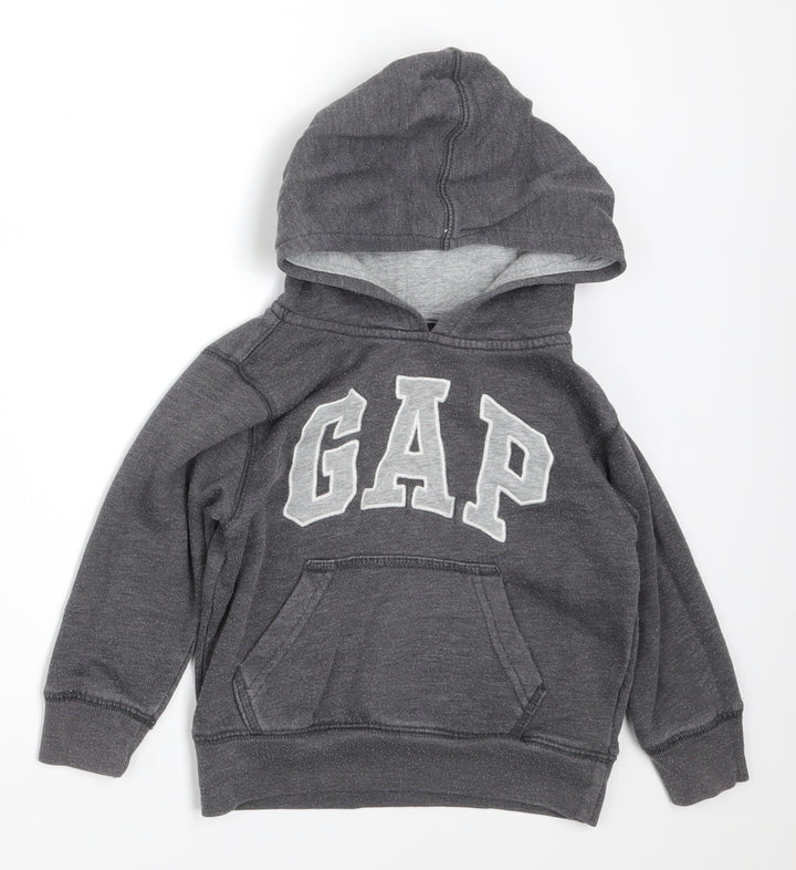 Gap Boys Grey Pullover Hoodie Size 2 Years