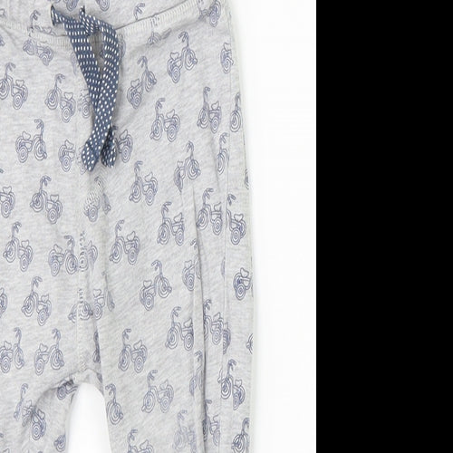 H&M Boys Grey Geometric  Sweatpants Trousers Size 2 Years - Bicycles
