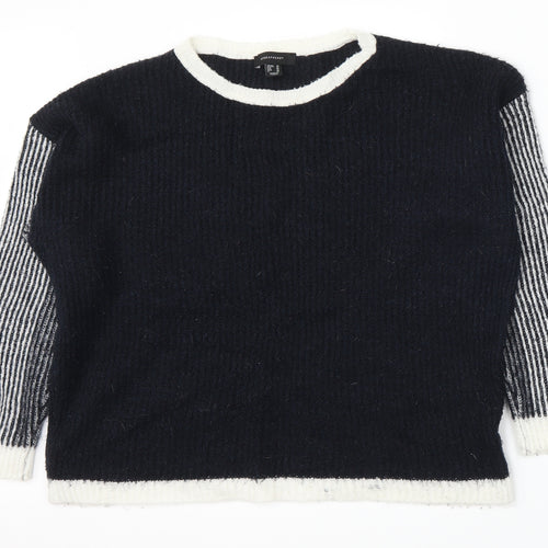 Atmosphere Womens Black Striped  Pullover Jumper Size 18  - .