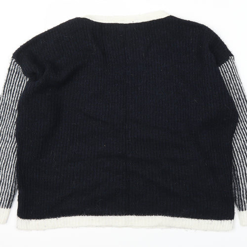 Atmosphere Womens Black Striped  Pullover Jumper Size 18  - .