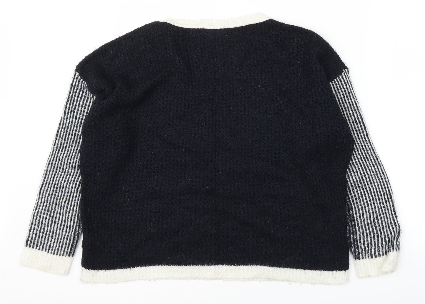Atmosphere Womens Black Striped  Pullover Jumper Size 18  - .