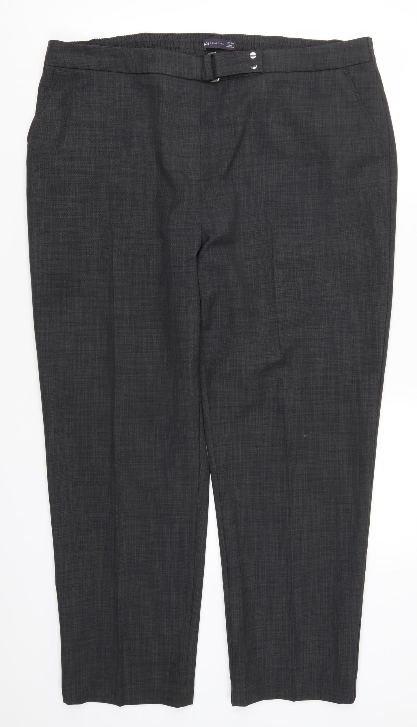 Marks and Spencer Womens Grey   Trousers  Size 20 L28 in