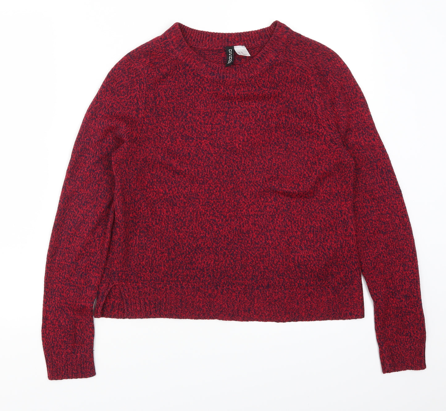H&M Womens Red   Pullover Jumper Size XS
