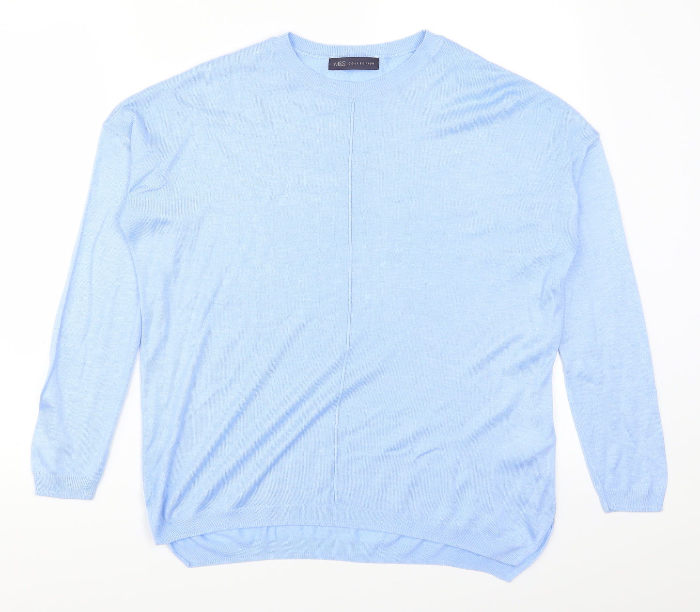Marks and Spencer Womens Blue   Pullover Jumper Size M