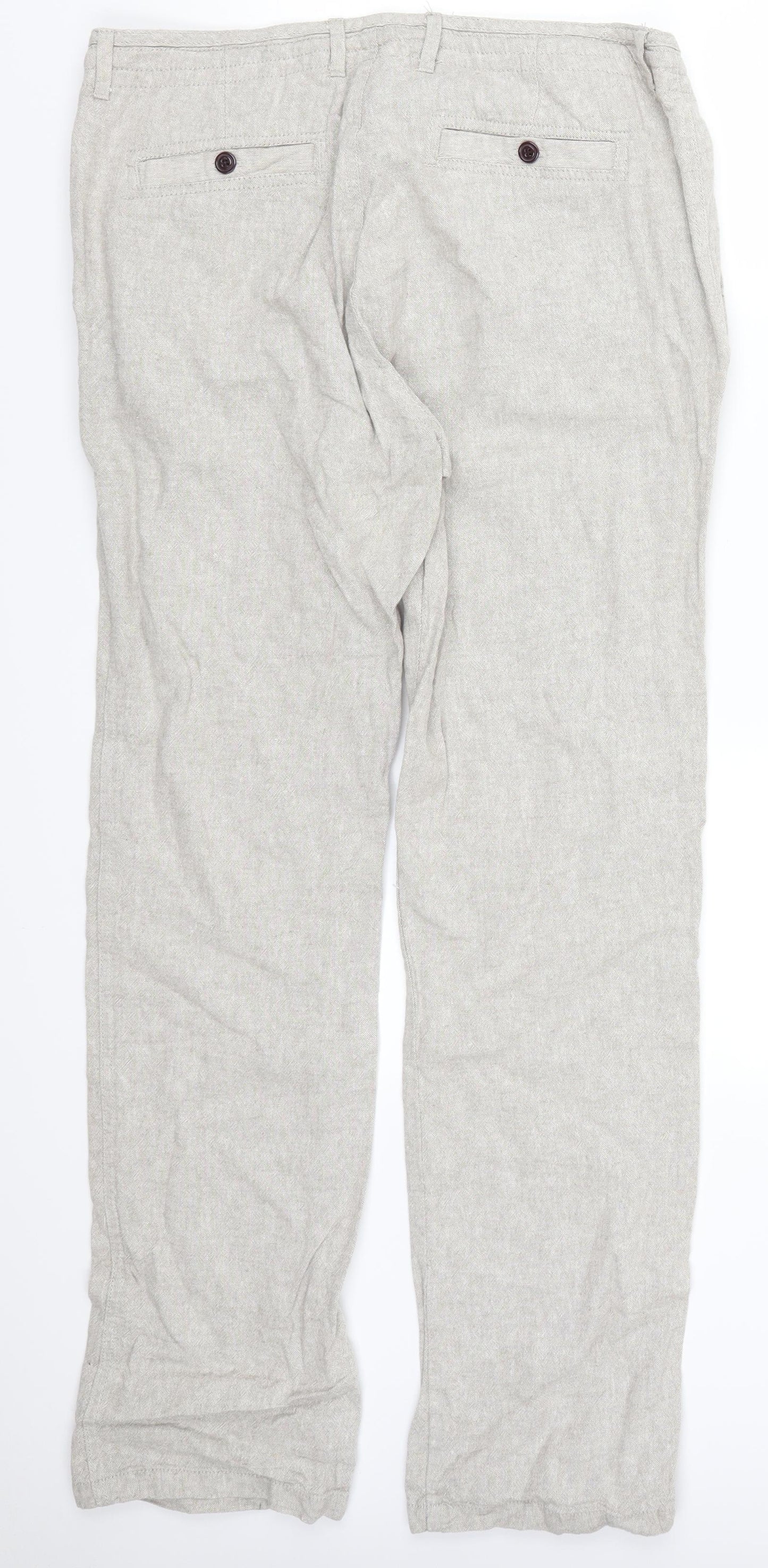 Denim Co Mens Grey   Trousers  Size 34 L34 in