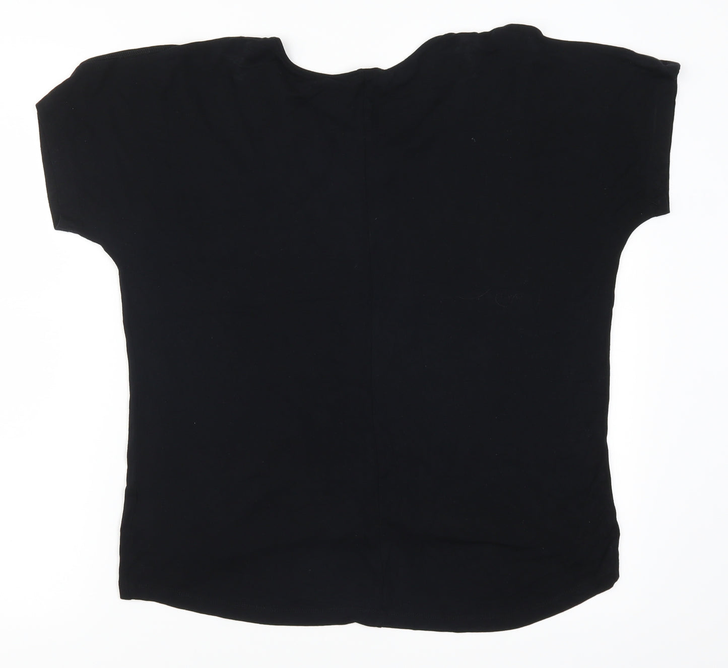 Peacocks Womens Black   Basic T-Shirt Size 10