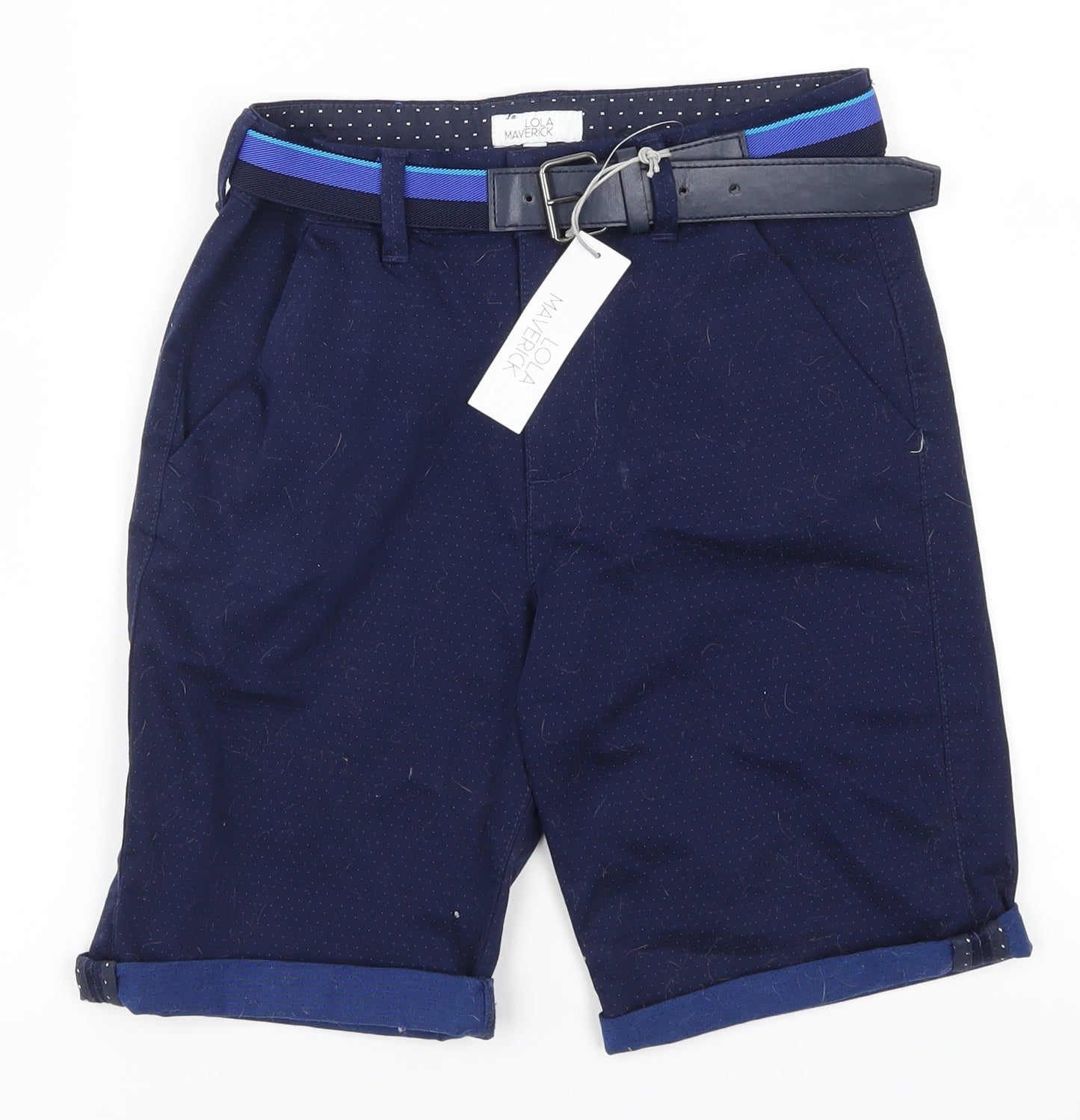 Lola Maverick Boys Blue   Bermuda Shorts Size 11 Years