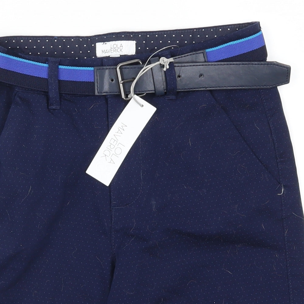 Lola Maverick Boys Blue   Bermuda Shorts Size 11 Years