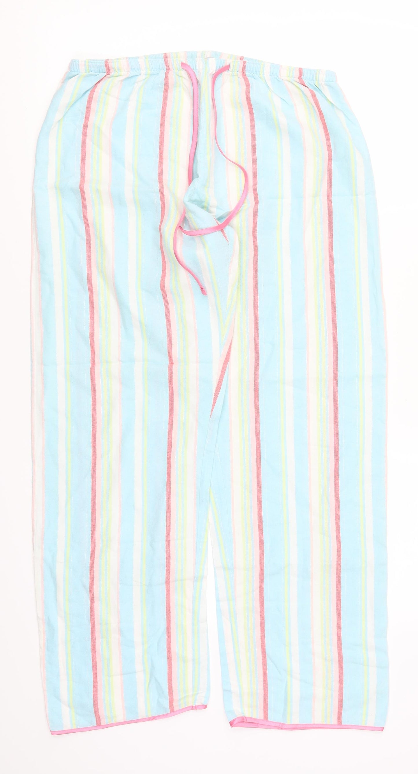 Cyberjammies Womens Blue Striped  Cargo Trousers Size 14 L27 in - Loungewear