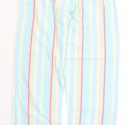 Cyberjammies Womens Blue Striped  Cargo Trousers Size 14 L27 in - Loungewear