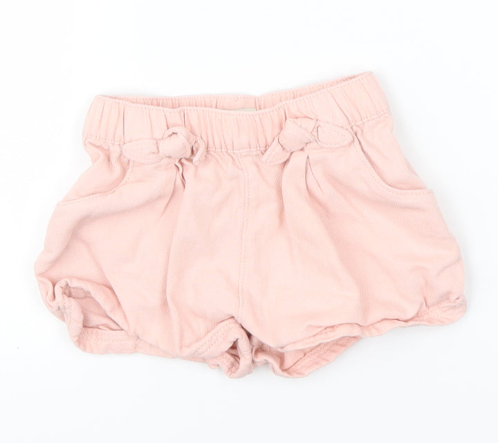 F&F Girls Pink Cropped Trousers Size 12-18 Months