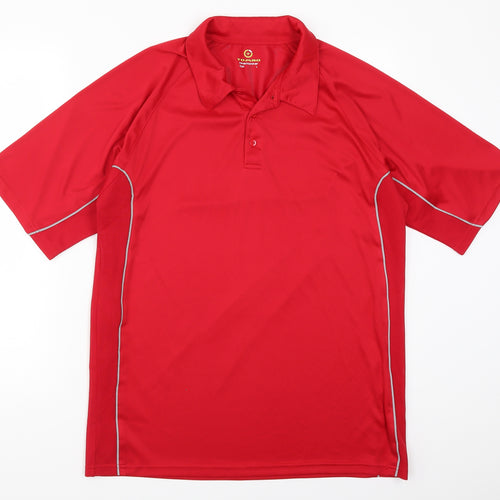 Tombo Mens Red    Polo Size L