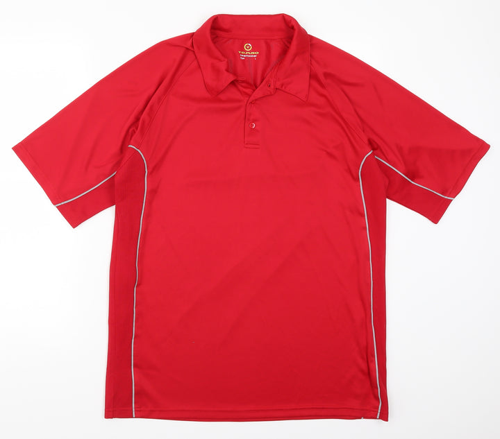 Tombo Mens Red    Polo Size L