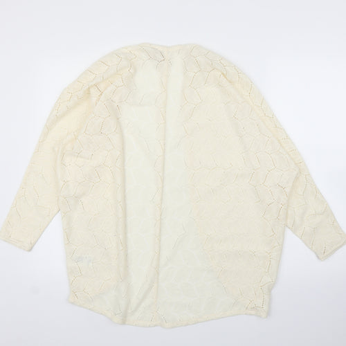 H&M Womens Ivory   Cardigan Jumper Size S