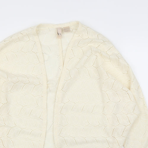 H&M Womens Ivory   Cardigan Jumper Size S