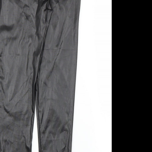 Boohoo Womens Black   Carrot Trousers Size 6 L25 in