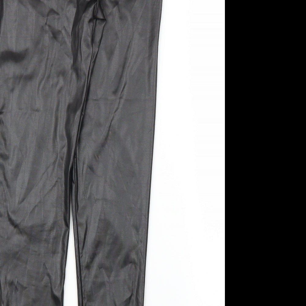 Boohoo Womens Black   Carrot Trousers Size 6 L25 in