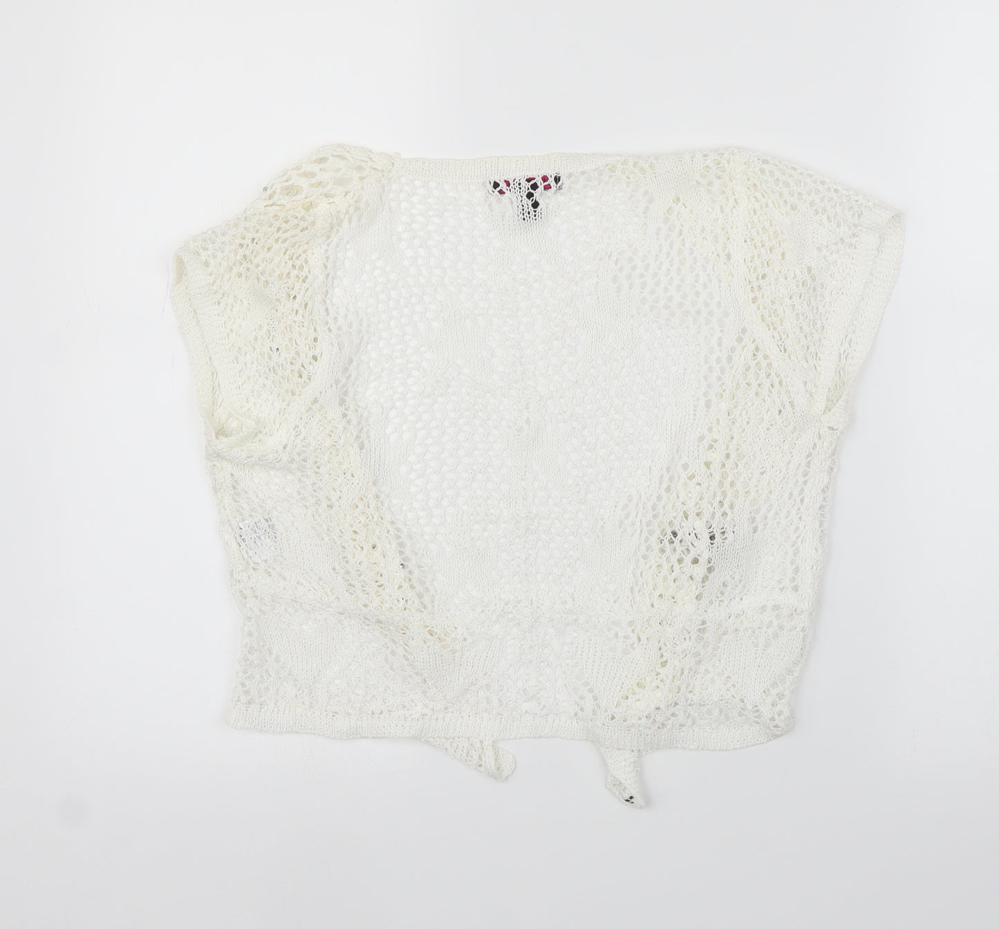 Mandi Womens White   Cardigan Jumper Size 12