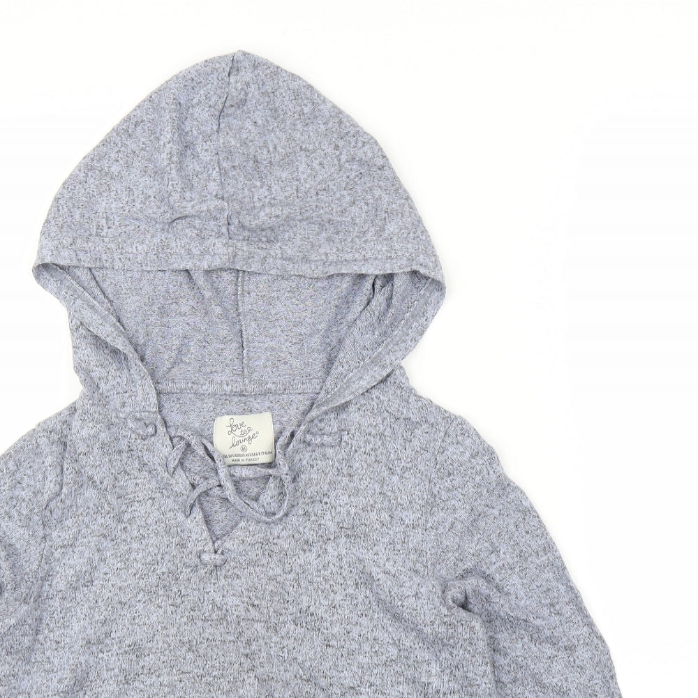 Primark Womens Grey   Top Pyjama Top Size 10  - Hoodie