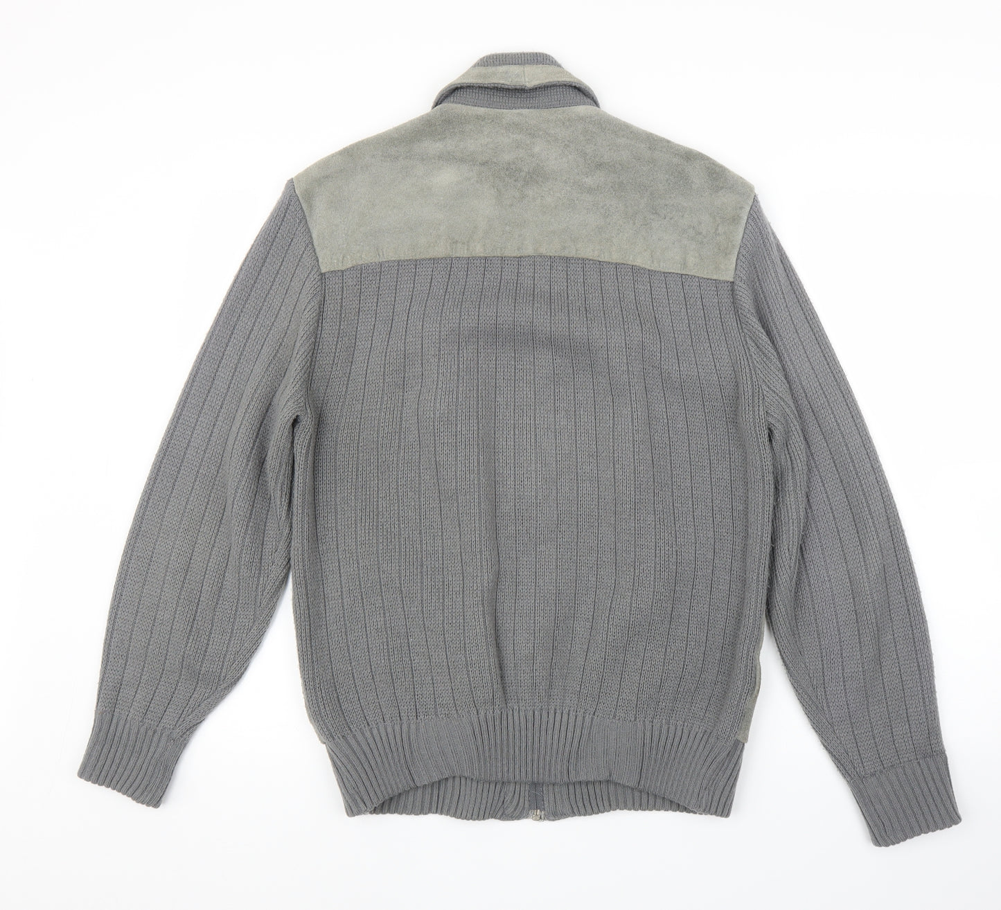 Greenwoods Mens Grey   Bomber Jacket Coatigan Size M