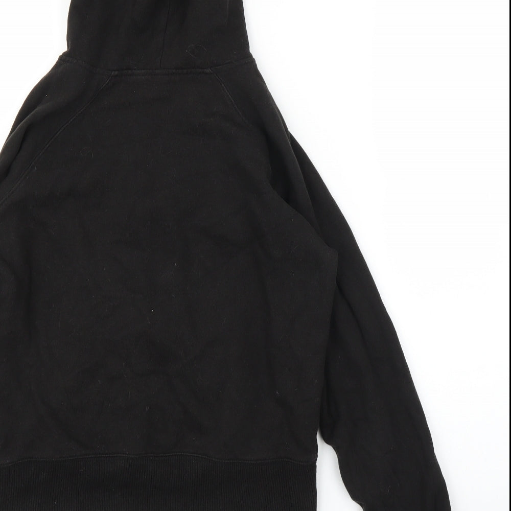 H&M Womens Black   Full Zip Hoodie Size 12