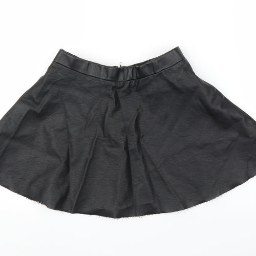 H&M Girls Black   A-Line Skirt Size 9 Years
