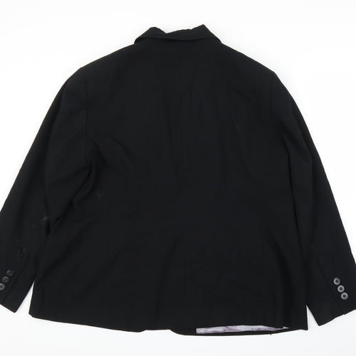 M&S Womens Black   Jacket Suit Jacket Size 22