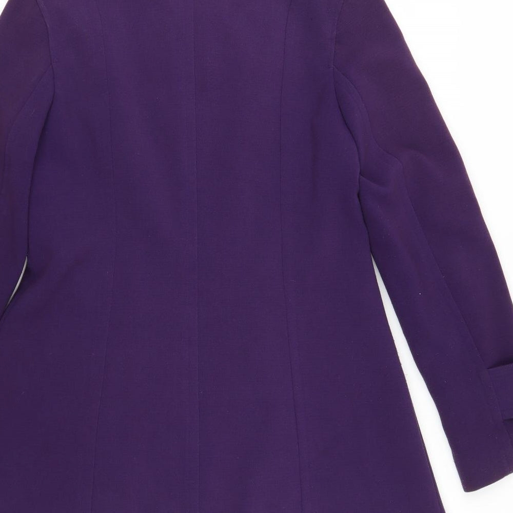 Papay Womens Purple   Pea Coat Coat Size 14
