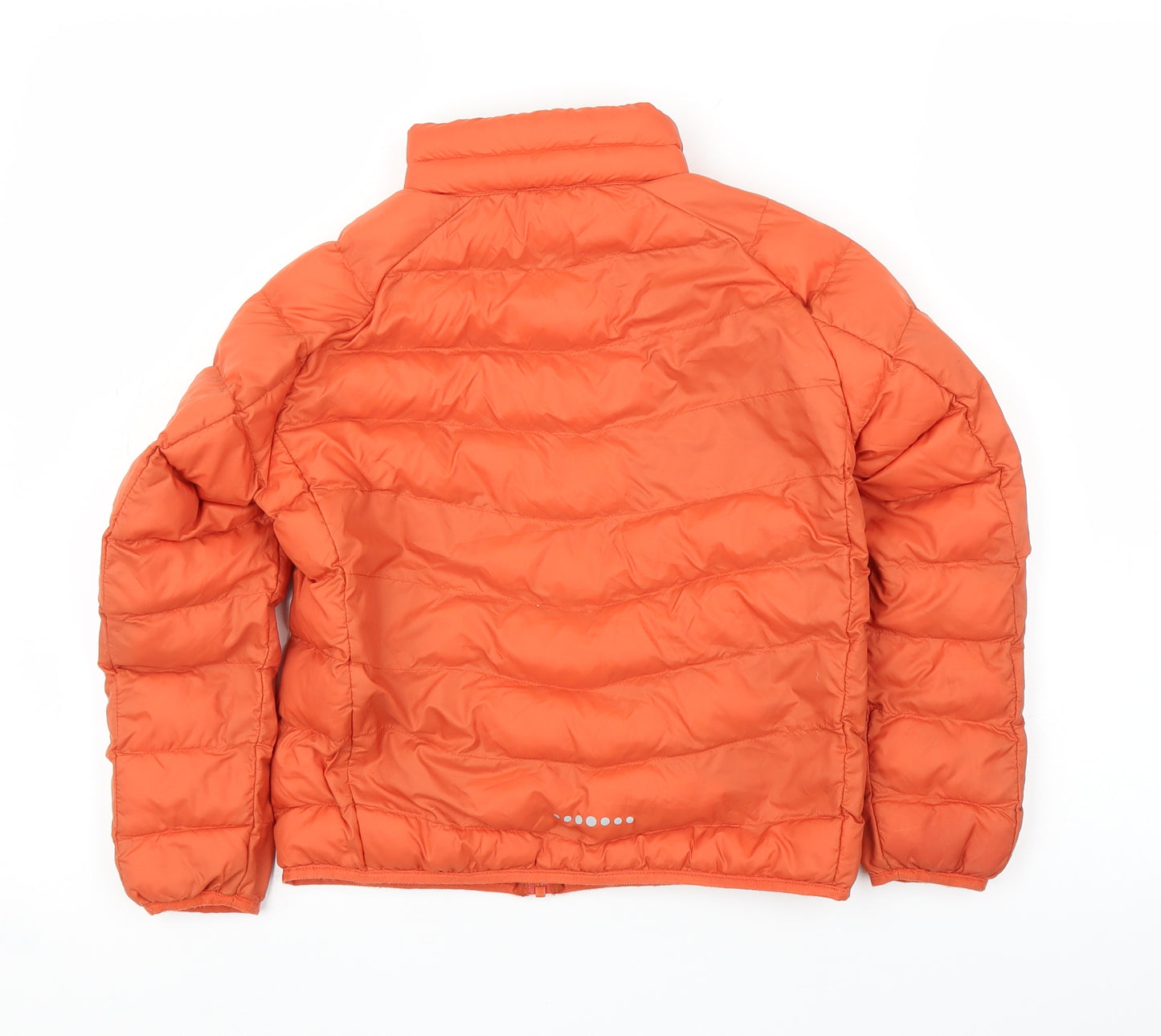 Uniqlo Boys Orange   Puffer Jacket Coat Size 7-8 Years