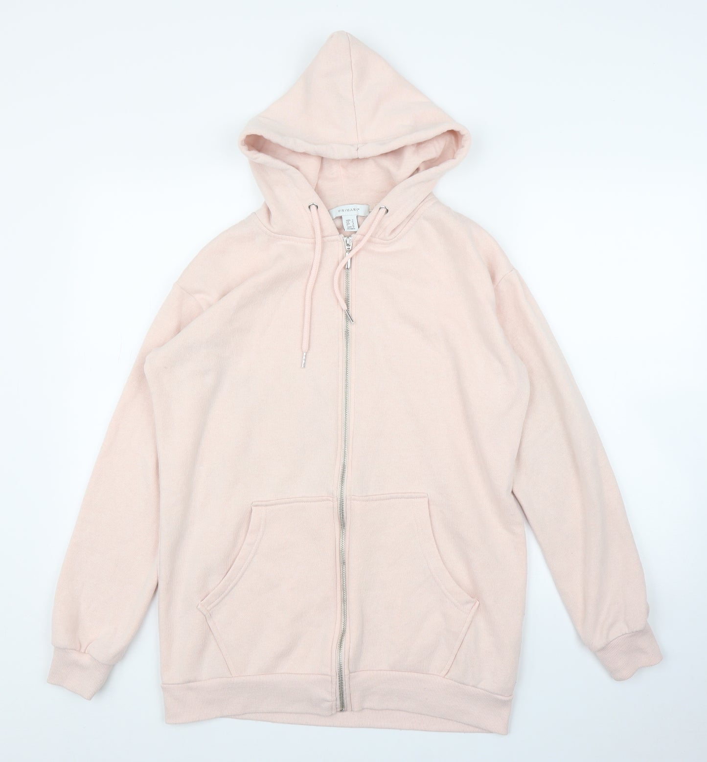 Primark Womens Pink   Full Zip Hoodie Size 12