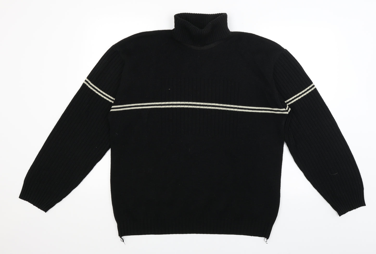 Max Poll Mens Black   Pullover Jumper Size XL