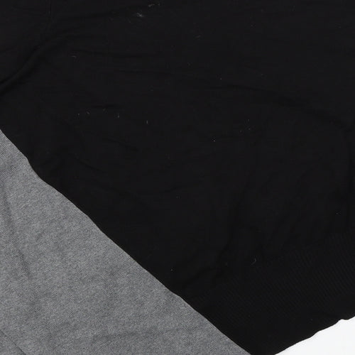 89th & Madison Womens Black   Basic T-Shirt Size L