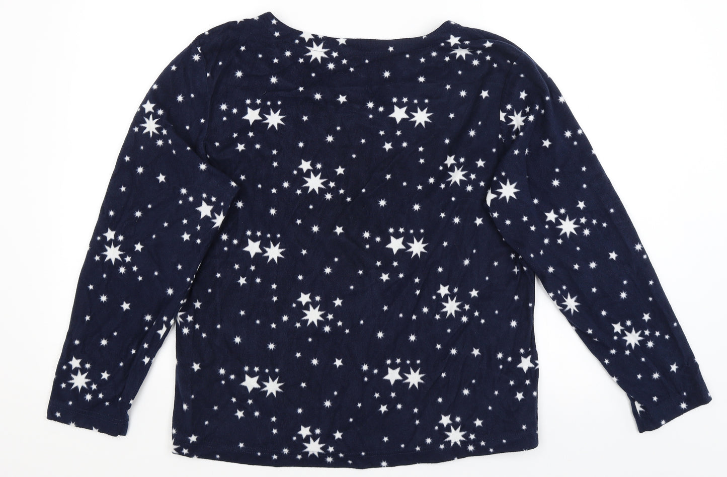 Bonmarche Womens Blue Solid  Top Pyjama Top Size 18  - Stars