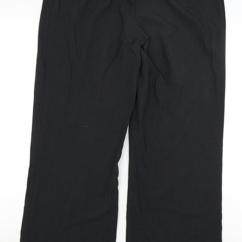 M&S Womens Black   Dress Pants Trousers Size 12 L30.5 in