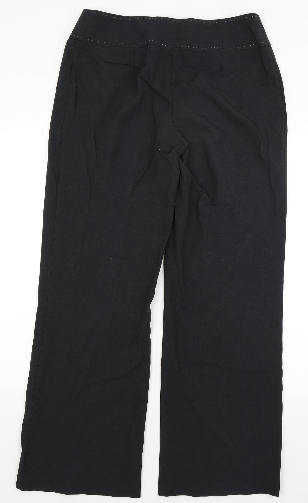 M&S Womens Black   Dress Pants Trousers Size 12 L30.5 in