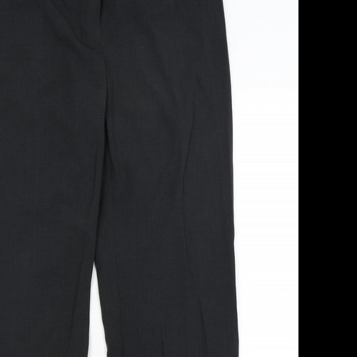 M&S Womens Black   Dress Pants Trousers Size 12 L30.5 in